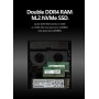 Elementkey GX1 - Game PC - i7 9750H - 16GB Ram - 256 GBS SSD - 1 TB HDD - Nvidia GTX 1650 - Gaming PC - Mini PC - Zwart
