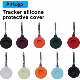 DrPhone AE4 Pro – Zachte siliconen - Hoesje – Beschermhoes – Case – Geschikt voor Apple Airtag - Wit