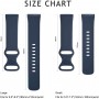 DrPhone FVS TPU Siliconen Polsband – Armband – Sportband Geschikt voor Fitbit Versa 3 / Fitbit Sense – Maat L – Sand Roze