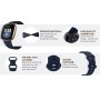 DrPhone FVS TPU Siliconen Polsband – Armband – Sportband Geschikt voor Fitbit Versa 3 / Fitbit Sense – Maat L – Sand Roze