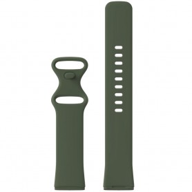 DrPhone FVS TPU Siliconen Polsband – Armband – Sportband Geschikt voor Fitbit Versa 3 / Fitbit Sense – Maat L – Groen