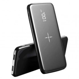 DrPhone PBX PRO Powerbank – Externe Batterij – 2x USB 2.0 – Draadloos opladen - 10000 mAh – Zwart