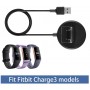 DrPhone OSD1 Oplaadstation – USB Oplaadkabel – Standdock Geschikt voor Fitbit Charge 3/4 - Zwart