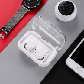 DrPhone WSH1 Draadloze Stereo Oordoppen – Bluetooth V5.0 – Waterdicht IPX5 – Touch Control – Oordopjes voor Sport en Meer – Wit