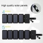 DrPhone SunPowerX1 Series - Opvouwbare 8W Zonnecellen (4 panelen) - 5V 2A Draagbare Zonnepanelen voor Alle Smartphones