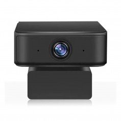 DrPhone CW5 USB Webcam 2MP - 360 Ai intelligente opnamen - Automatisch Volgen -1080P Full HD Met Microfoon - Zwart