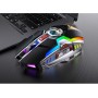 DrPhone DML4 Draadloze USB 2.4Ghz Gaming Muis met RGB verlichting- Stille Ergonomische muis met metalen scroller - Zwart