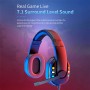 DrPhone GH47 Bedrade AUX 3.5mm Gaming LED Headset - 40mm met microfoon - Koptelefoon - met 3,5 mm "Y" –verlengkabel – Zwart