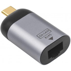 DrPhone UCE1 Thunderbolt 3 / Type-C naar Ethernet Adapter – USB C naar RJ45 Gigabit 1000 /100 /10 Mbps Ethernet Adapter