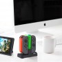 DrPhone CDP – Draadloze oplader – Met led licht – Geschikt voor Nintendo Switch controllers – Opladen met USB – Zwart
