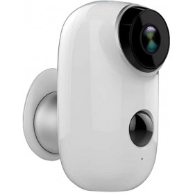 DrPhone SC1 – Security Camera – Draadloos – HD Camera - 130° Kijkhoek – Waterdicht – Bewegingsdetectie – Nachtzicht – Wit