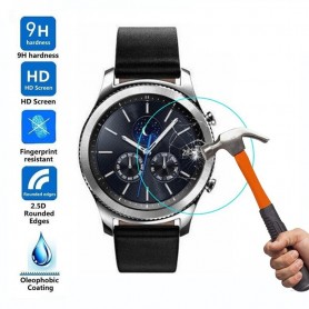 DrPhone Glas Screenprotector- Tempered Glass - Geschikt voor Galaxy Watch 3 41mm - Glazen Gehard Transparant 9H 2.5D - Screen