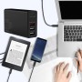DrPhone WL20 100W 4-Poort USB C Adapter PD 3.0 100W + Qualcom 3.0 & 2.4A - Type C Snelle Oplader - Zwart DrPhone WL20 100W 4-Poort USB C Adapter PD 3.0 100W + Qualcom 3.0 & 2.4A - Type C Snelle Oplader - Zwart