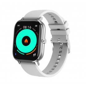 DrPhone GTE3 - Metalen Smartwatch Met belfunctie - Auto Sport - Notificaties  - ECG - Voor iPhone / Samsung etc - Mist Gray
