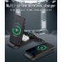 DrPhone DFC6 3 in 1 Draadloos laadstation – 15W – Opvouwbaar - Geschikt voor o.a Apple Watch/ iPhone 11/12/Airpods / S21/S20 etc