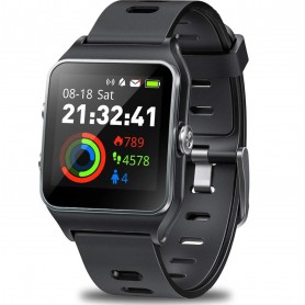 DrPhone - PureSport Pro - GPS Sport Horloge - Fitness Tracker Waterproof Hartslagmeting met illumi Run (Strava)