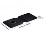 DrPhone iOM2 - 15W Opvouwbare Lader - Qi Magnetische Draadloze Oplader - Geschikt voor Magsafe / iPhone / iWatch - Zwart
