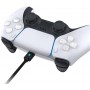 DrPhone PP1 8 in 1 Bescherm Pakket Geschikt voor PS5 met Siliconen Case /Oordoppen/ Triggerknoppen/Houder & Oplaadkabel