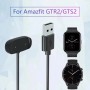 DrPhone USB Oplaadsnoer – Oplaadkabel – Oplader – Geschikt voor Amazfit GTS 2/GTS 2 mini/GTS 2e/ GTR 2/GTR 2e– 1M – Zwart