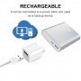 DrPhone BUC Back-up foto-video opslagapparaat Automatische Overdracht - Kaartlezer micro SD geschikt voor iPhone/iPad – Wit