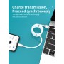 DrPhone MAG - 3A Kabel - Magnetisch Oprolsysteem - Geschikt voor Apple Lightning - iPhone - iPad - 1 Meter Oplaad kabel – Wit