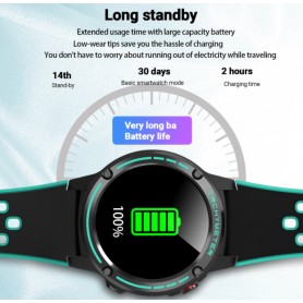 DrPhone GP3 - SIM - Smartwatch Men - Montre GPS - Support Google