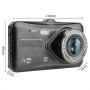 DrPhone DC7 Auto Dashcam Voor en Achter - 1080P - Loop Opname - G-sensor - 170 ° Groothoek – Nachtzicht (WDR) en meer