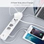 DrPhone SPS3 Wifi Smart Stekkerdoos - Plug Socket - 4x USB poorten - Voice Control Met Alexa Google Home Tuya app
