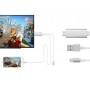 DrPhone HD1 - Lightning HDTV Kabel - HDMI Adapter + Kabel - Plug & Play - Unierseel Voor Apple iPhone en iPad - Wit