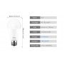DrPhone SmartLED2 - Dimbaar E27 Smart Lamp - Slimme Verlichting - 15W - CW - Wifi - Smart Home - Alexa / Google Home Led Lamp