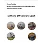 DrPhone SW12 Instinct - 4G LTE Smartwatch Mannen - Android 7.1 met 3GB Ram 32B Opslag - GPS - Gezicht ID - 2x Camera - Bruin