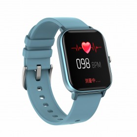 DrPhone GTE Smart - Smartwatch + Tracker - Notificaties - Hartslagmeter - Da Fit (NL App) - Voor iPhone / Samsung etc - Grijs