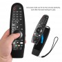 DrPhone LG OLED Magic Remote Afstandsbediening Siliconen Hoes - Cover voor LG Smart Tv Afstandsbediening AN-MR600 / MR650 -Blauw