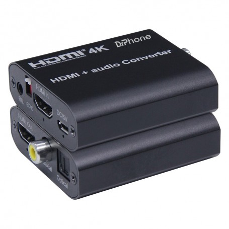 DrPhone HA4 HDMI 1.4 + Audio HD Converter – 4096x2160 @30Hz – Zwart