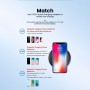 DrPhone - Snelle 30W Qi Oplader - Draadloos - Geschikt voor Iphone 11/12 Pro Samsung/Xiaomi/Huawei telefoon