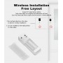 DrPhone LM2-B WiFi Video deurbel - 1080P Full HD Scherp Beeld - 16GB Micro SD Opslag + Binnenbel - 2 Weg Audio - Nachtvisie
