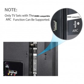 DrPhone ARC11 Audio-extractor - ARC - HDMI met digitale optische TOSLINK SPDIF/coaxiale en analoge 3,5 mm L/R stereo