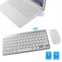 Elementkey V09 - Draadloos Toetsenbord - 2.4GHz - Muis - Geschikt voor Computer - Laptop - Wit