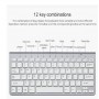 Elementkey V09 - Draadloos Toetsenbord - 2.4GHz - Muis - Geschikt voor Computer - Laptop - Wit