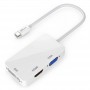 DDrPhone VHD1 - 3 in 1 Mini Displaypoort Naar VGA & HDMI & DVI Monitor Adapter Kabel - High Performance Chips - Zwart