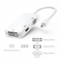 DDrPhone VHD1 - 3 in 1 Mini Displaypoort Naar VGA & HDMI & DVI Monitor Adapter Kabel - High Performance Chips - Zwart