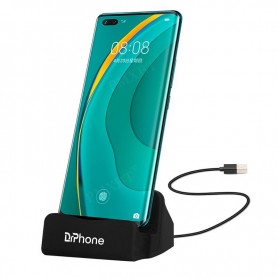 DrPhone DS1 - Oplader - Docking Station - Synchroniseren - Micro USB - Zwart