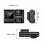 DrPhone RangeT1 Dashcam – Full HD 1080P – WiFI + Dubbele Sony IMX323 Lens - Nachtzicht - Loop Opneemfunctie - Zwart