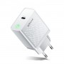DrPhone HALO10 - 20W PD Snel Lader – USB-C Thuislader - Quick Charge 4.0 - 5V 3A / 9V 2.2A met LED ring - Wit