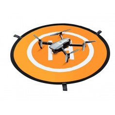 LUXWALLET Drone Landingsbaan Lichtgevend – 75 CM – Waterdicht – Nylon - Drone Accessoires – Dubbelzijdig - Oranje / Blauw