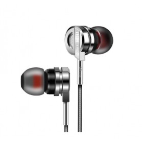 DrPhone CNC1 - Zinklegering HiFi In Ear Oordopjes - Headset Stereo BASS Metalen Oortjes - 3.5mm Jack Audio Koptelefoon - Zilver