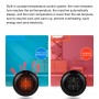 DrPhone HeatPro2 - Elektrische Kachel - Kantoor - Slimme Functies - Ventilator Verwarming Radiator+ Afstandsbediening - Zwart