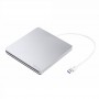 DrPhone ECD1 Externe USB 3.0 DVD Speler/Driver-CD-DVD+/-RW-Brander -Slot-in CD-Rom - Zilver