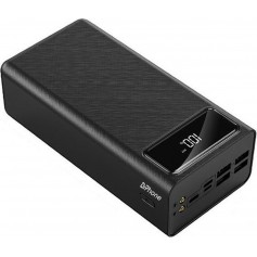 DrPhone PB1 – Powerbank - 50000 Mah – Externe Batterij – 4x USB A 2.1A met Zaklamp & Led Display – Universeel - Zwart