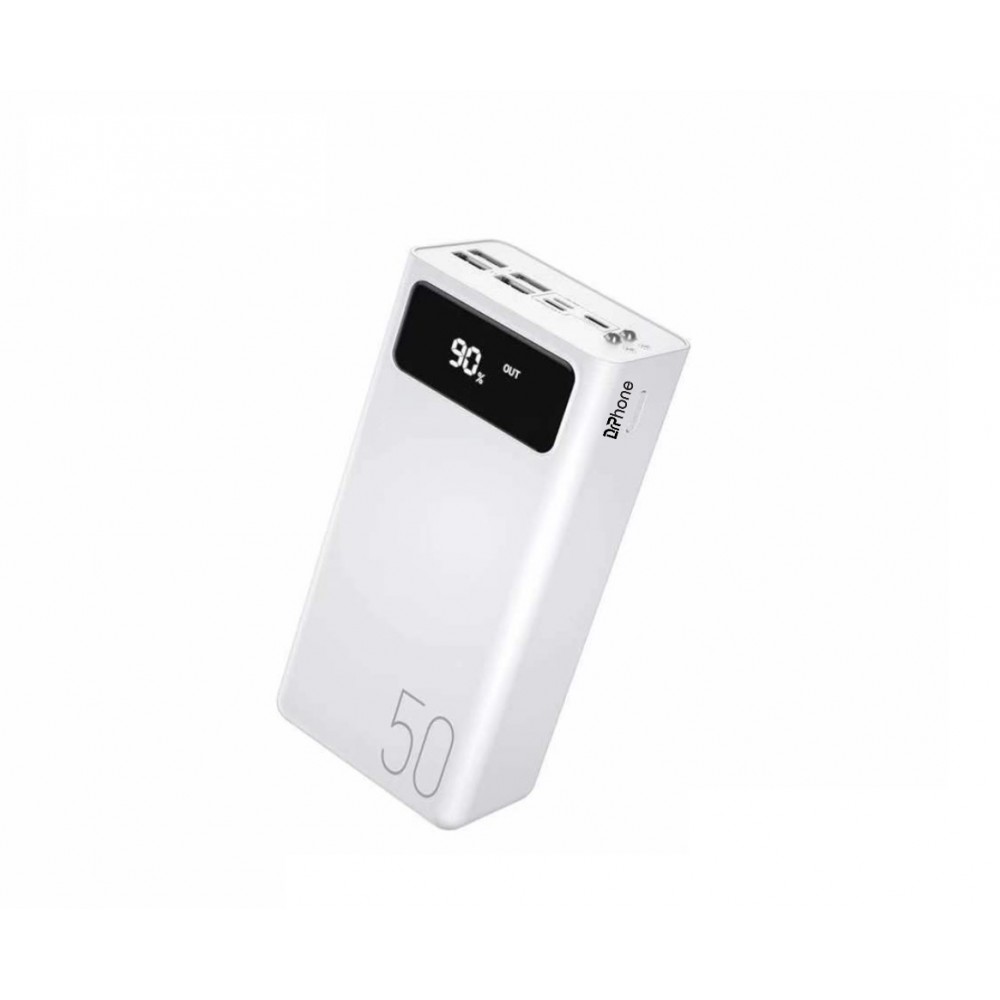 DrPhone – - Mah – Externe Batterij 4x USB A 2.1A met Zaklamp & Led